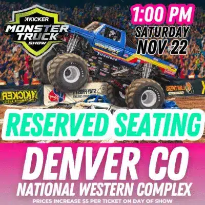 Reserved: Monster Trucks Live: Nov. 22 @ 1 PM